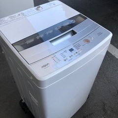 福岡市内配送無料　2018年式AQW-S45G-W 全自動洗濯機...