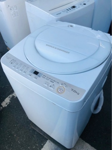 福岡市内配送設置無料　シャープ SHARP ES-GE7B- 全自動洗濯機(7.0kg)