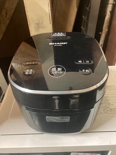 ☆中古￥6,800！SHARP　3合炊飯ジャー　家電　2020年製　KS-CF05C-B型　【BH016】