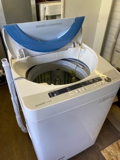 福岡市内配送設置無料　シャープ SHARP ES-GE55P-A [全自動洗濯機（5.5kg） ブルー系]