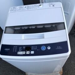 「配送・設置可能」　aqua アクア 全自動洗濯機 aqw-h5 