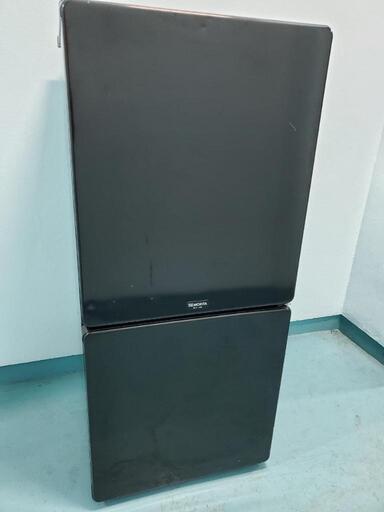 【☆】ブラックカラー　110L　2ドア冷凍冷蔵庫 クリーニング及び動作確認済み