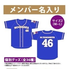 乃木坂46 個別ベースボールシャツ　真夏の全国ツアー2023 金川紗耶