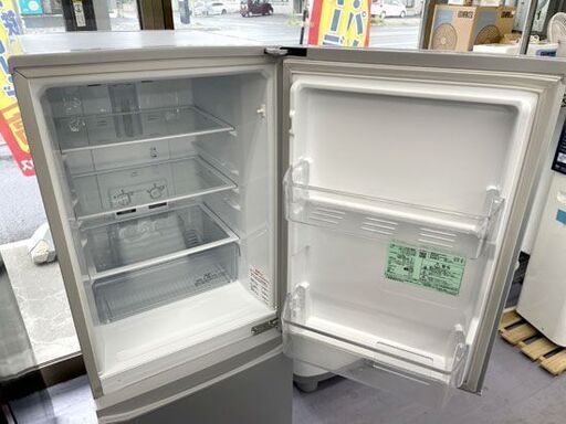三菱 MITSUBISHI シルバー 冷蔵庫　MR-P15D-S MITSUBISHI 三菱 冷蔵庫 MR-P15D 2019年製 146L