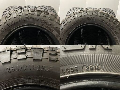 REPULSOR ROLLING BIG POWER M/T 265/70R17 17インチ 夏タイヤ オフロード 4本 18年製 FJクル…  (タイヤヴィレッジ) 中の島のタイヤ、ホイールの中古あげます・譲ります｜ジモティーで不用品の処分