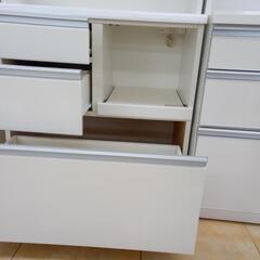 ☆ジモティ割あり☆ 食器棚 ホワイト H200×D42×W80 クリーニング済み 