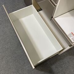 ニトリ/NITORI キッチンボード アルミナ2 120KB SI シルバー ハイグロス フルスライドレール 中古家具 店頭引取歓迎 R7390