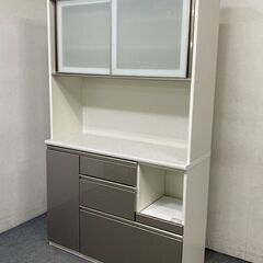 ニトリ/NITORI キッチンボード アルミナ2 120KB SI シルバー ハイグロス フルスライドレール 中古家具 店頭引取歓迎 R7390