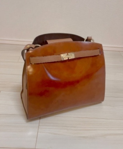 超美品 made in Italia bag 牛皮
