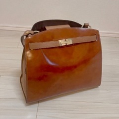 超美品 made in Italia bag 牛皮