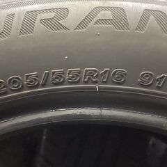 BS BRIDGESTONE TURANZA T001 205/55R16 16インチ 夏タイヤ 4本 バリ溝 インプレッサスポーツ レクサスIS リーフ等　(TF018) クレジットカード QR決済可能