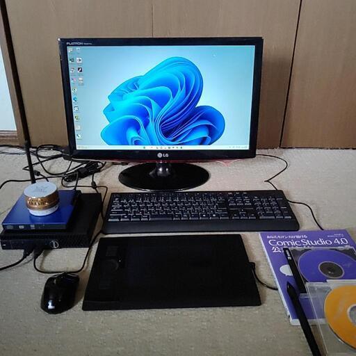 超小型PC（OptiPlex3050Micro）Tiny11とマンガ・イラストソフトWacomタブレット（PTK-440）セット