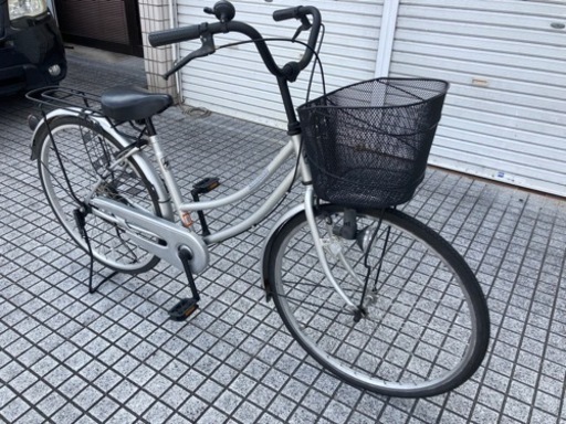 【26インチ自転車】変速なし　美品❗️リヤタイヤ、カゴ新品❗️若林自転車　膳所店　SALE中❗️