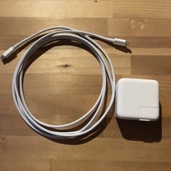Apple純正 USB-Cアダプタ(30W)と純正ケーブルUSB...