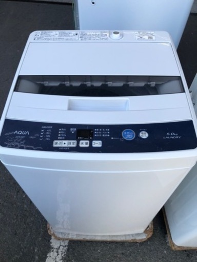 北九州市内配送無料　保証付き　2019年製aqua アクア 全自動洗濯機 aqw-h5