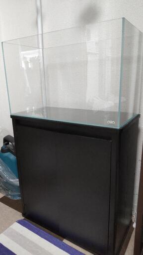 60㎝クリアガラス水槽【ADA】，水槽台付き【値下げ】