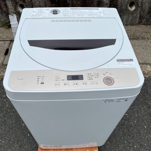高年式洗濯機2021年製　6kg ＳＨＡＲＰ　ＥＳ－ＧＥ６Ｅ