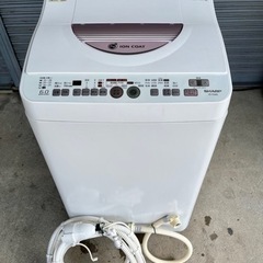 Q シャープ SHARP 電気洗濯乾燥機 ES-TG60L-P ...