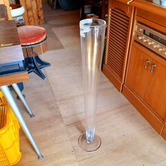 ガラス製 背の高いフラワーベース 花瓶 花器 シンプル　/TJ-...