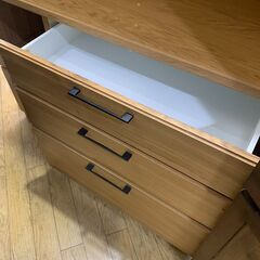 10/7値下げ🌟北欧style🌟NITORI ドニントン 3面レンジボード ニトリ 天然木 美品 4305