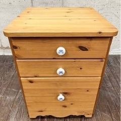 カントリー調 学習机 木製 デスク 机 イス 本棚 ワゴン付き