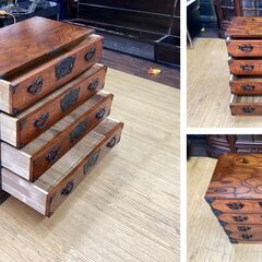 I5 美品　岩谷堂箪笥　3尺4杯　欅材/ケヤキ材　民芸箪笥　4段チェスト　32万