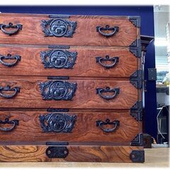 I5 美品　岩谷堂箪笥　3尺4杯　欅材/ケヤキ材　民芸箪笥　4段チェスト　32万