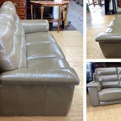 I9　展示品　LORENZO/ロレンツォ　イタリア最高級　総革3人掛けソファ