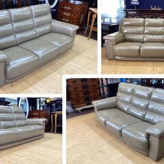 I9　展示品　LORENZO/ロレンツォ　イタリア最高級　総革3人掛けソファ