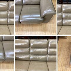 I9　展示品　LORENZO/ロレンツォ　イタリア最高級　総革3人掛けソファ