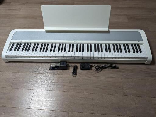 KORG コルグ B2 電子ピアノ 88鍵盤 ホワイト 白 譜面立て付属