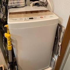 引取り日8/23,24 19時〜のみ AQUA 洗濯機 容量5....