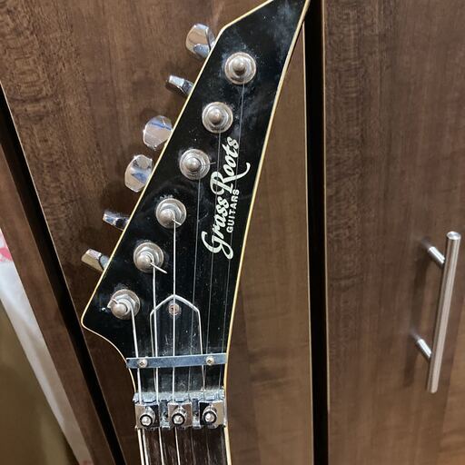 エレキ ギター grass roots グラスルーツ 紫 フロイドローズ 音出し