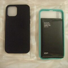ESR iPhone12用 ケースと液晶保護フィルムセット　黒