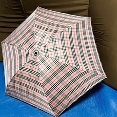 バーバリー　折り畳み傘（ピンク）
