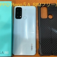 OPPO RENO5A モバイルSIMフリー版 CPH2199 カバー付き