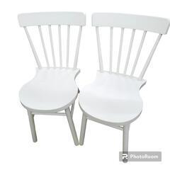 【Ｎｏ．28】椅子2脚  ホワイト