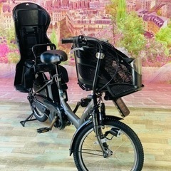 ❹ 5524子供乗せ電動アシスト自転車ヤマハ3人乗り対応20インチ