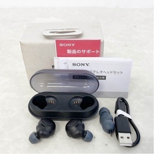 【超美品】SONY ブラック ワイヤレスステレオヘッドセット WF-C500