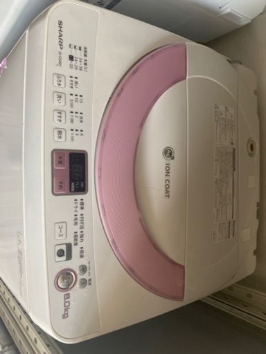 シャープ2012年6kg洗濯3kg風乾燥の洗濯機