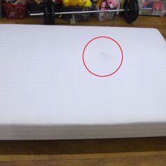 ダブルベッド 脚付きマットレス 幅140長さ196高さ33cm ベッド 白 ホワイト