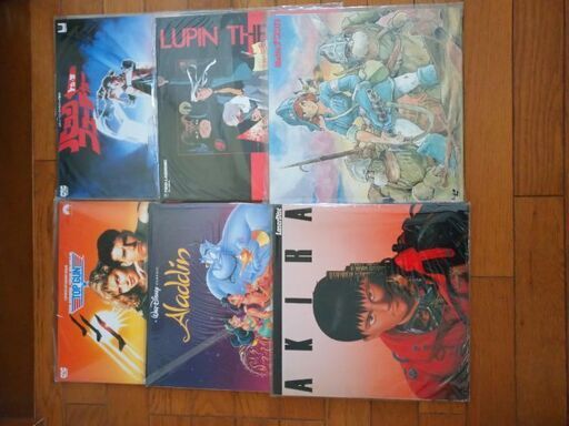 名作 LD レーザーディスク　AKIRA 、カリオストロの城、ナウシカ、トップガン、まとめ売り