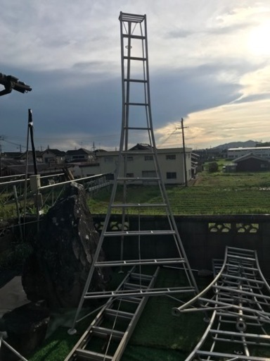 園芸三脚 アルミ脚立 3メートル以上