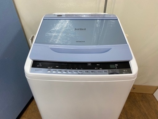 I716  風呂水ポンプ未使用♪ HITACHI★ 洗濯機 （７㎏） ⭐ 動作確認済 ⭐ クリーニング済