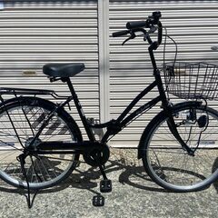 新品/未使用 ママチャリ 24インチ 変速なし ブラック - 折りたたみ自転車 