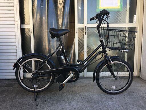 地域限定送料無料　ブリヂストン　ベガス　20インチ　小径車　4AH　黒　ナチュラ　ビビ　神戸市　電動自転車