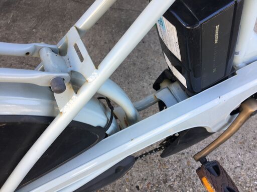 地域限定送料無料 ブリヂストン ビッケ BIKKE 三人乗り 8,7AH 水色