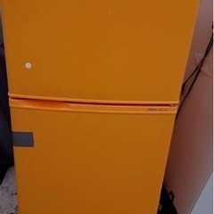 AQUA 冷蔵庫　オレンジ　無料でお譲りします　配送希望は別途費用
