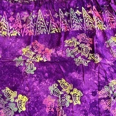 紫 薄い布 ウミガメ柄 オーストラリア土産
