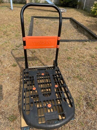 【中古/美品】トラスコ　TRUSCO　プロツール台車　カルティオ　折りたたみハンドルタイプ・ストッパー付き